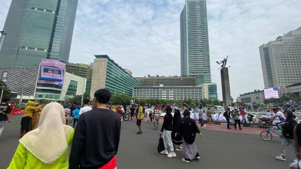 Suasana CFD Sudirman-Thamrin di Hari Terakhir Libur Panjang