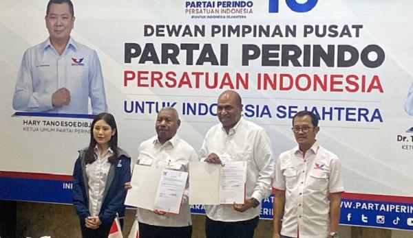 Partai Perindo Resmi Dukung Dominggus Mandacan-Mohamad Lakotani Sirua di Pilgub Papua Barat