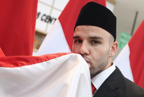Pemain keturunan Calvin Verdonk telah menjalani sumpah menjadi warga negara Indonesia di Kanwil Kemenkumham DKI Jakarta, Selasa (4/6/2024) malam WIB. (Foto: PSSI)