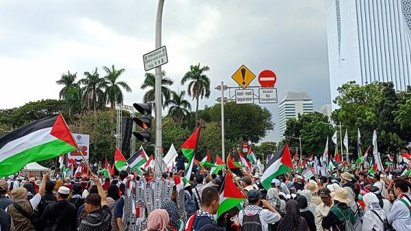 Aksi Bela Palestina di Jakarta, Uang Sumbangan Terkumpul Rp46 Juta