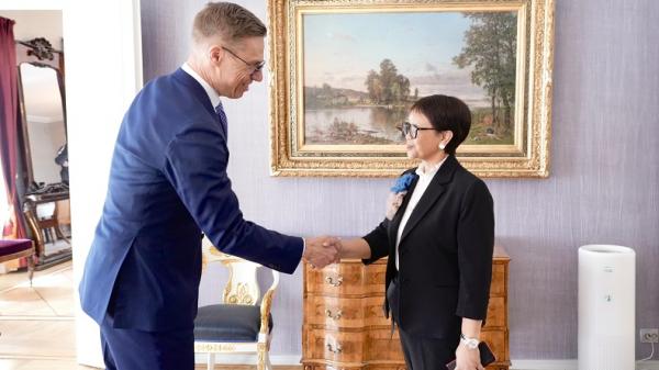 Menlu Retno Temui Presiden Finlandia, Dorong Pengakuan Palestina