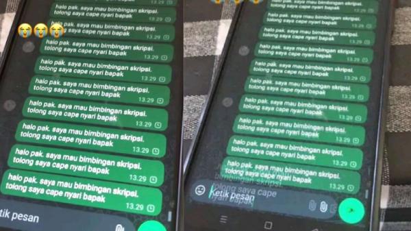 Viral Aksi Mahasiswa Kirim Spam Ribuan Chat ke Dosen Pembimbing karena Tak Pernah Direspons 