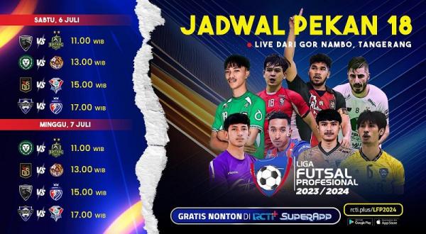 Jadwal Lengkap Liga Futsal Profesional 2023/2024 Pekan Ini, Saksikan Di ...