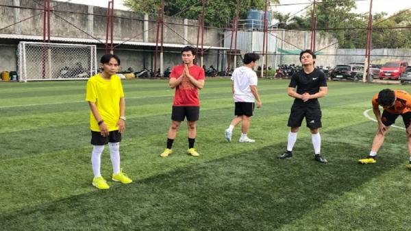 Jelang EUPHORIA FEST 2024, Fajar Sad Boy Ikut Latihan Mini Soccer