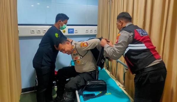 Begini Kondisi Kanit Turjawali Polres Jaktim usai Dibacok Pemuda saat Bubarkan Tawuran