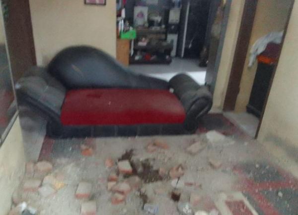 Gempa M 4,1 di Kuningan merusak sejumlah rumah warga, Kamis (25/7/2024). (Foto: X/BMKG)