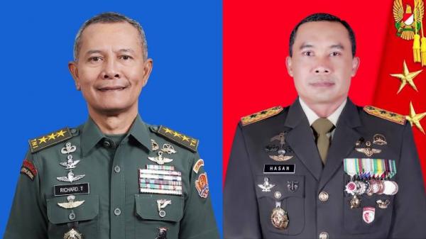 Letjen Richard Tampubolon Jadi Kasum TNI, Mayjen M Hasan Pangkostrad