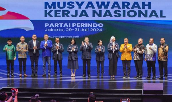 Petinggi Parpol Hadiri Mukernas Partai Perindo 2024