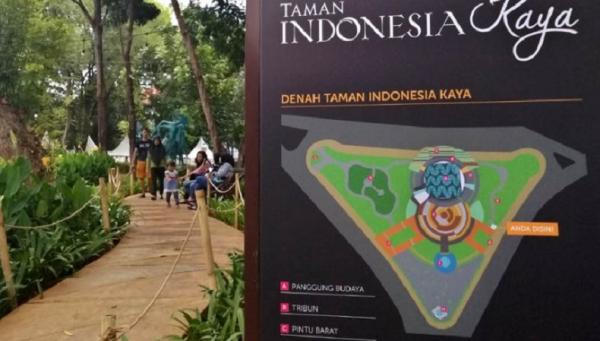 Denah Taman Indonesia Kaya. (Foto: Antara).