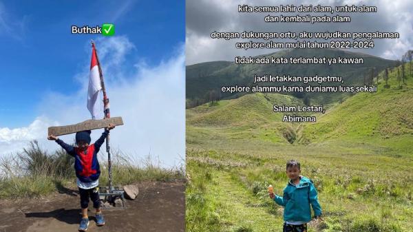 Abi berhasil taklukan 8 gunung Abi berhasil taklukan 8 gunung