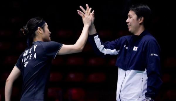 An Se Young Rony Agustinus Tunggal putri Korea Selatan An Se Young meraih medali emas Olimpiade Paris 2024. Ternyata ada peran pelatih Indonesia. (Foto: badthai.official)