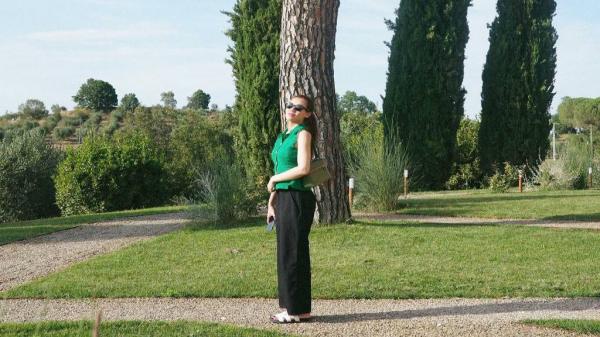 Aaliyah Massaid bulan madu di Italia