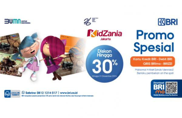 BRI memberi promo spesial bermain di KidZania BRI memberi promo spesial untuk bermain di KidZania. (Foto: dok BRI)