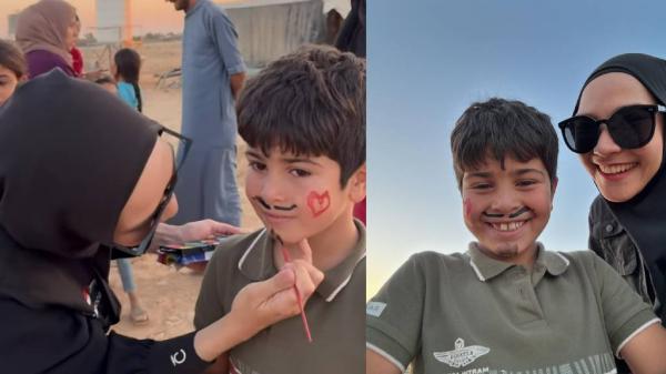 Zaskia dan anak Palestina