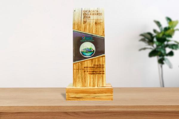Katadata ESG (Environmental, Social, and Governance) Awards di sektor Energi untuk kategori Governance yang diberikan kepada PT PLN (Persero). (Foto: dok PLN)
