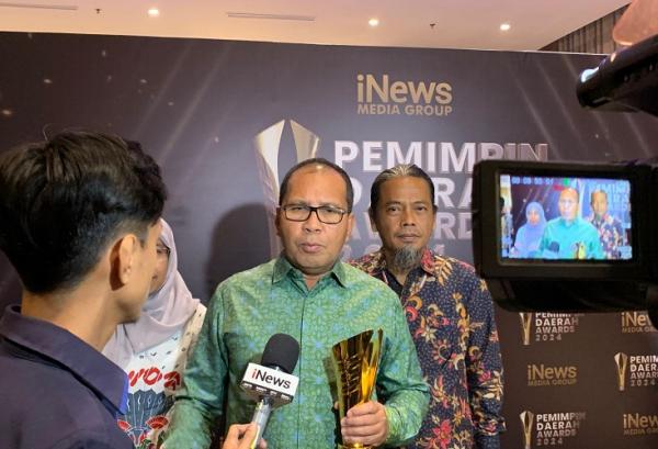 Wali Kota Makassar, Moh Ramdhan Pomanto pada sesi wawancara bersama iNews Media Group. (Foto: iNews Media Group/Ahmad Sukron Afwi Hasynur)