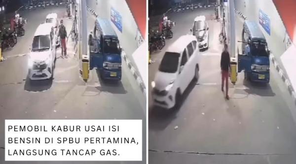 Viral Pengendara Mobil Kabur usai Isi Bensin di SPBU, Netizen: Enggak Malu Sama Angkot 