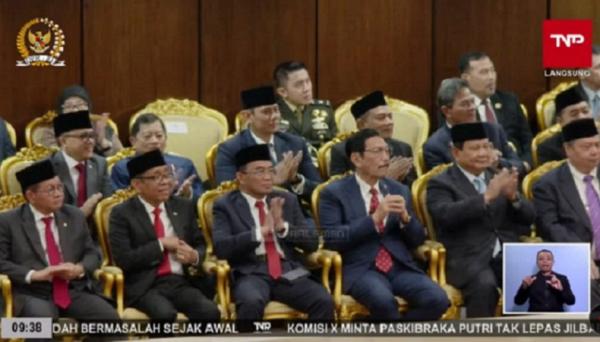 JK, Prabowo hingga Mardiono Hadiri Sidang Tahunan MPR