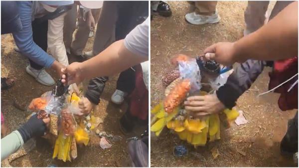 Viral pedagang asongan di aksi demo depan gedung DPR