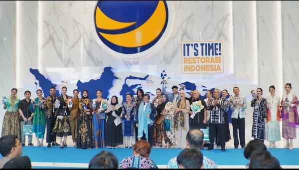 Jelang Kongres Partai Nasdem, Pameran Busana Nusantara hingga Beragam Batik Ditampilkan
