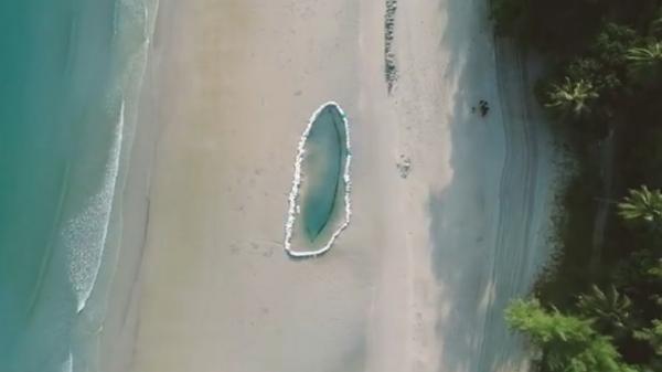 Penemuan kapal kuno menggemparkan dunia arkeologi maritim di Pantai Lagoi, Kabupaten Bintan, Kepulauan Riau. (Foto: Zuprianto).