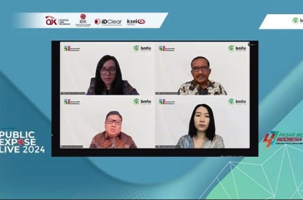 Bundamedik Pubex Live 2024 Manajemen BMHS dalam Public Expose Live 2024 secara daring, Senin (26/8/2024). (Foto: Tangkapan Layar)