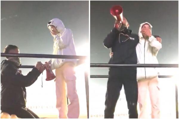 Heboh Drama Suporter Bola Lamar Kekasih di Stadion saat Nonton Persib, Endingnya Plot Twist Banget 