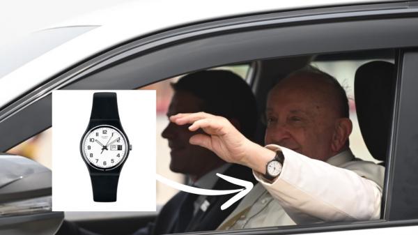 Jam tangan Paus Fransiskus saat berkunjung ke Indonesia. (Foto: INDONESIA PAPAL VISIT COMMITTEE/Iwan Jayadi)