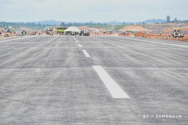 Penampakan Bandara IKN. (Foto: BKIP Kemenhub)