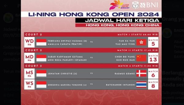 Hong Kong Open 2024 1 Foto: PBSI