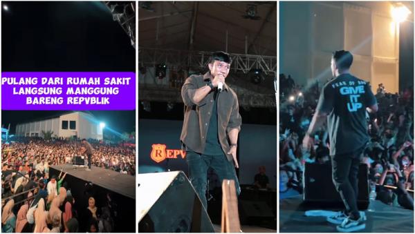 Ruri Repvblik manggung usai keluar RS Ruri Repvblik manggung usai keluar RS