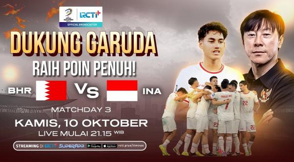 Jadwal Dan Link Live Streaming Timnas Indonesia Vs Bahrain Di Kualifikasi Piala Dunia Zona Asia