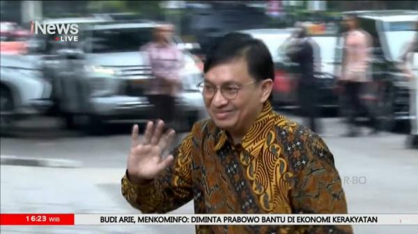 Yovie Widianto Yovie Widianto ke kediaman Prabowo Subianto. (Foto: iNews TV)