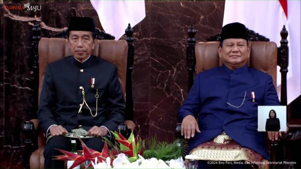 Jokowi dan Prabowo Subianto. (Foto: Youtube/Sekretariat Presiden)