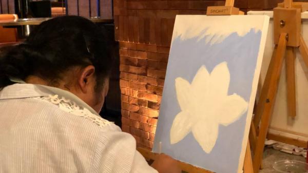 Art therapy Art therapy menjadi salah satu cara meluapkan emosi dalam diri. (Foto: Muhammad Sukardi)