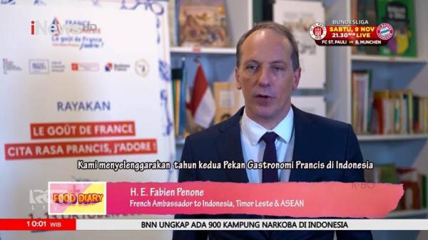 Duta Besar Prancis untuk Indonesia Fabien Penone. (Foto: iNews)