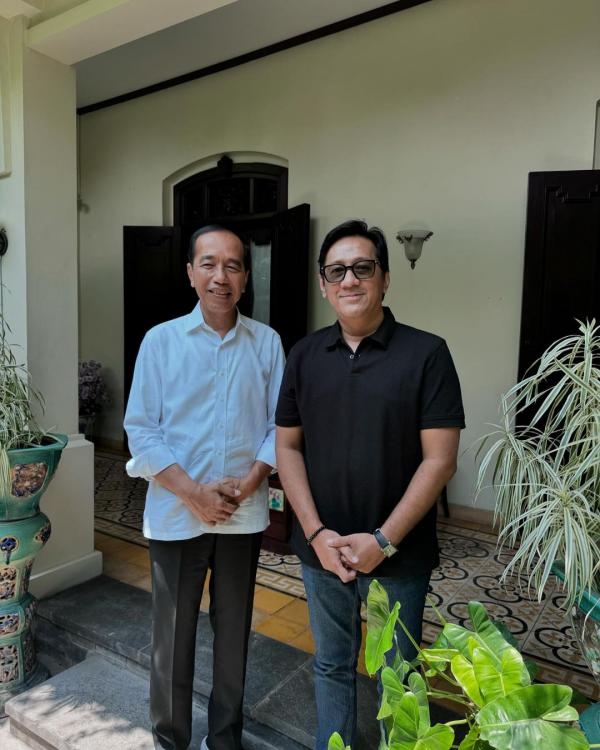 Andre Taulany dan Jokowi di Solo. (Foto: Instagram)