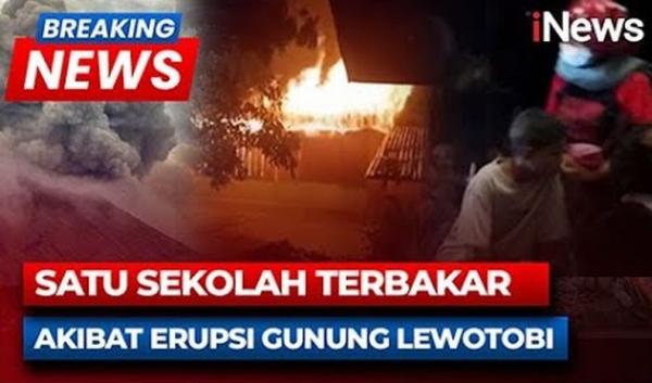 Gunung Lewotobi Laki-Laki di Flores Timur Meletus, 10 Orang Tewas Puluhan Luka