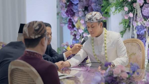 Rizky Febian saat ijab kabul. (Foto: Youtube)