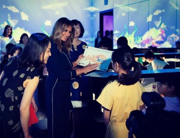 Melania Trump di acara Be Best. (Foto: Instagram)