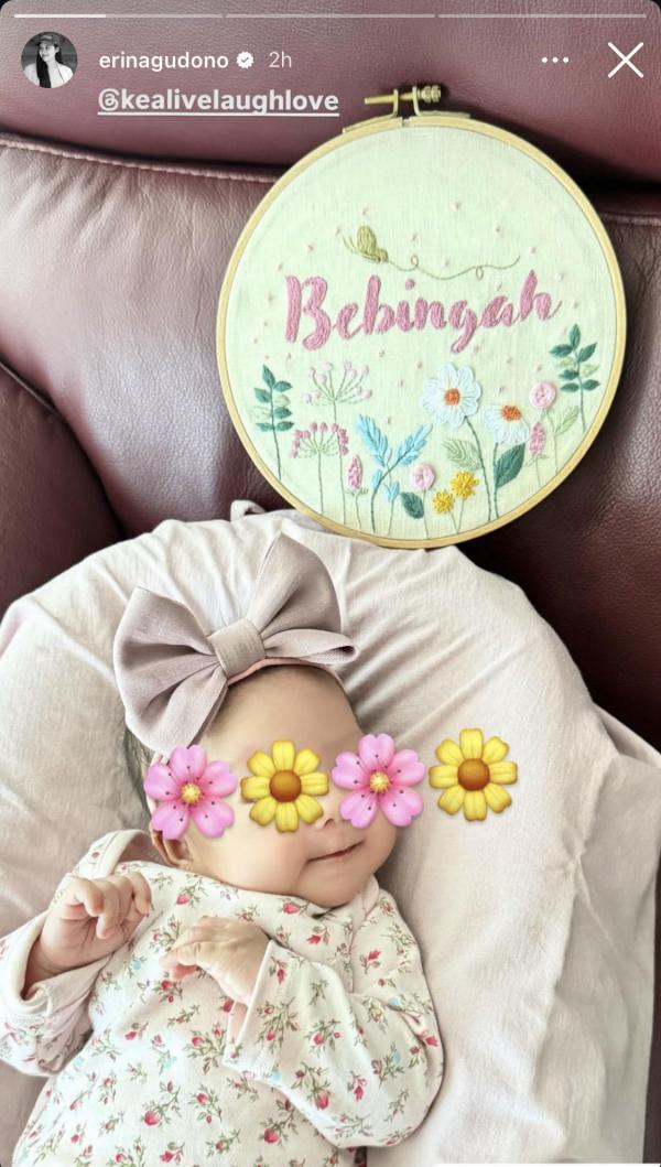 Wajah Bebingah anak Erina Kaesang Wajah Bebingah anak Erina Kaesang. (Foto: Instagram)