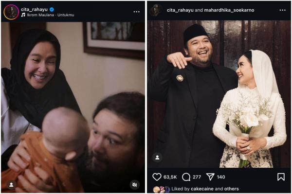 Cita Citata dan Didi Mahardika. (Foto: Instagram)