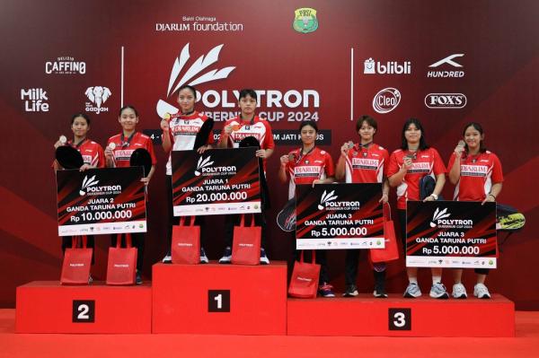 Mantap, PB Djarum Juara Umum Turnamen Bulu Tangkis Polytron Gubernur Cup 2024