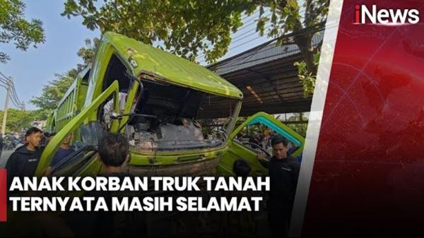 Polisi Pastikan Bocah Ditabrak Truk Tanah di Tangerang Selamat, Sudah Dioperasi - inews | OPSIIN-1