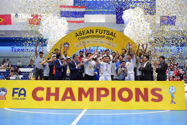 Timnas Futsal Indonesia juara Piala AFF Futsal 2024. (Foto: FFI)