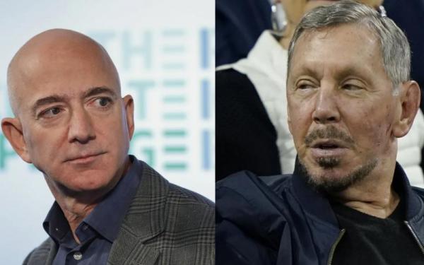 Jeff Bezos dan Larry Ellison Bersaing Perebutkan Posisi Terkaya Kedua di Dunia