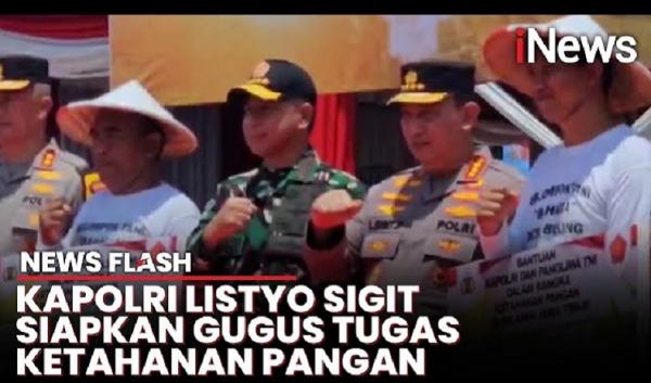 Kapolri dan Panglima TNI Launching Gugus Tugas Polri untuk Sukseskan Swasembada Pangan