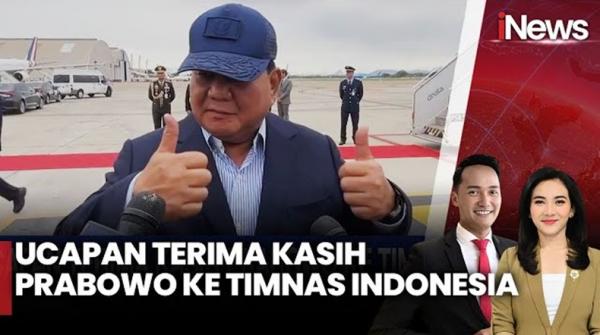 Prabowo Terima Kasih ke Timnas Indonesia usai Libas Arab Saudi: Luar Biasa!