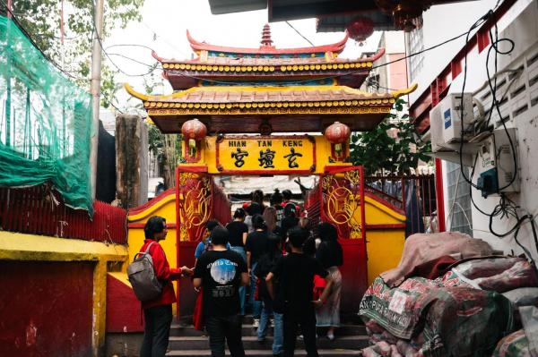 Gapura Hwang Tan Keng, salah satu bangunan ikonik di Glodok, Jakarta Barat. (Foto: Istimewa)