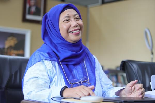 Sekretaris Universitas Indonesia dr. Agustin Kusumayati, M.Sc., Ph.D. (Foto: iNews Media Group/Aldhi Chandra Setiawan)